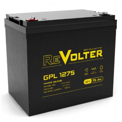 Аккумулятор 12В 75А.ч REVOLTER GPL 1275