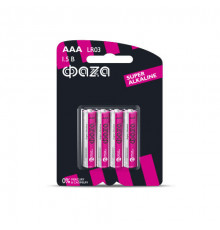 Элемент питания алкалиновый AAA/LR03 1.5В Super Alkaline BL-4 (уп.4шт) ФАZА 5000254

