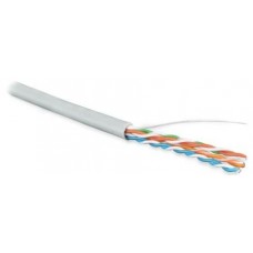 Кабель витая пара U/UTP кат.5e 4х2х24AWG solid LSZH нг(А)-HF UUTP4-C5E-S24-IN-LSZH-GY-305 сер. 305м (м) Hyperline 42045