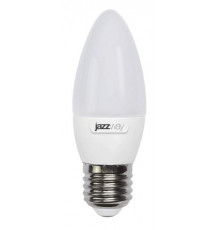 Лампа светодиодная PLED-SP 9Вт C37 свеча 3000К тепл. бел. E27 820лм 230В JazzWay 5001923A
