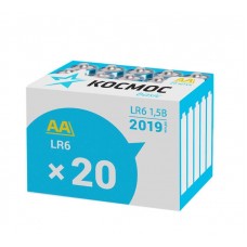 Элемент питания алкалиновый LR LR6 (уп.20шт) Космос KOCLR620BOX