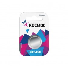 Элемент питания литиевый CR CR2450 1хBL (блист.1шт) Космос KOCR24501BL