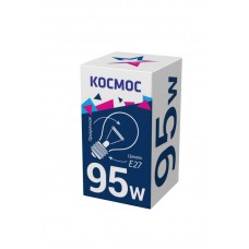 Лампа накаливания 95Вт A50/A55 прозрачная E27 230В КОСМОС LKsmSt55CL95E27v2