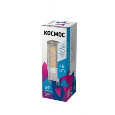 Лампа светодиодная 5Вт 220В G9 4500К КОСМОС LksmLED5WG9C4500pc