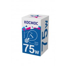 Лампа накаливания 75Вт A50/A55 прозрачная E27 230В КОСМОС LKsmSt55CL75E27v2