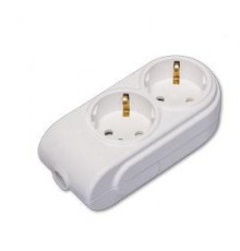 Колодка удлинителя 2-м с заземл. защ. шторки Makel N2210000

