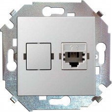 Механизм розетки компьютерной СП Simon15 RJ45 кат.5E Systimax бел. Simon 1591598-030