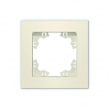 Рамка 1-м Афина сл. кость (ivory) Universal A0053-I