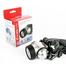 Фонарь налобный LED 5353 19LED 4 режима 3хR03 металлик Ultraflash 10262
