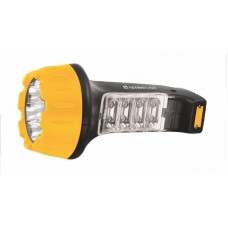 Фонарь LED3818 (аккум 220В черн./желт. 7+8 LED 2 режима SLA) Ultraflash 10973