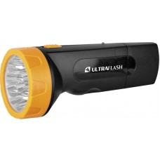 Фонарь LED 3829 (аккум. 220В черн./желт. 9 LED SLA пласт. коробка) Ultraflash 11240