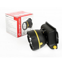 Фонарь налобный 909LED5 (5LED 1 режим; 3хR6 черн.) Ultraflash 11781
