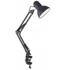 Светильник настольный UF-312P С02 230В 60Вт струбцина черн. Ultraflash 12895
