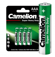 Элемент питания солевой AAA/R03 BL-4 (блист.4шт) Camelion 1668
