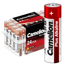 Элемент питания алкалиновый AA/LR6 1.5В Plus Alkaline LR6-PB24 (уп.24шт) Camelion 6752
