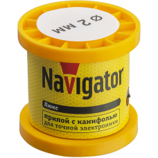 Припой 93 084 NEM-Pos02-61K-2-K100 (ПОС-61; катушка; 2мм; 100 г) Navigator 93084