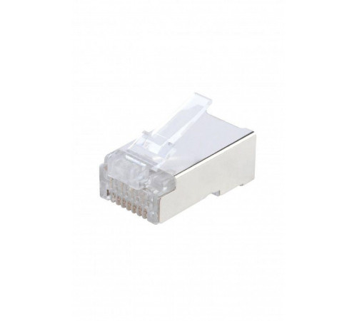 Разъем plug-8p8c-u-c6-sh-100 для витой пары кат. 6, экранированный, универсальный, упаковка 100 шт от Hyperline
