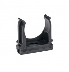 Держатель для труб (клипса) d25мм черн. (уп.10шт) Plast EKF derj-z-25b
