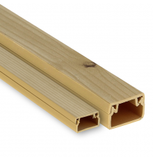 Кабель-канал 15х10 L2000 пластик Plast свет. дер. EKF kk-15-10w
