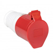 Розетка кабельная 32А 380В 3P+РЕ IP44 (224) EKF ps-224-32-380
