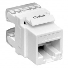 Модуль Keystone RJ45 кат.6 неэкранир. 110 IDC 180град. бел. TERACOM PRO EKF TRP-KSTN-180D-6UTP-WH