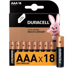 Элемент питания алкалиновый LR03-18BL BASIC (блист.18шт) Duracell Б0014449