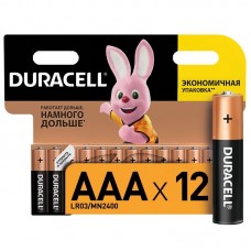 Элемент питания алкалиновый LR MX 2400/LR03 BASIC BP-12 (блист.12шт) Duracell Б0014520