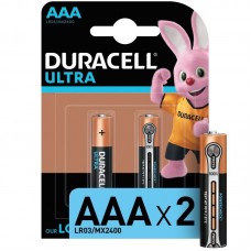 Элемент питания алкалиновый LR03-2BL Ultra (блист.2шт) Duracell Б0038760