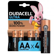 Элемент питания алкалиновый LR6-4BL Ultra (блист.4шт) Duracell Б0038761