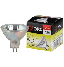 Лампа галогенная GU5.3-JCDR (MR16) -75W-230V-Cl ЭРА C0027366
