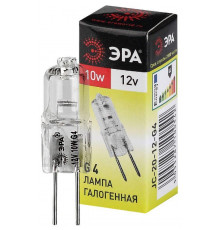 Лампа галогенная G4-JC-10W-12V ЭРА C0027367
