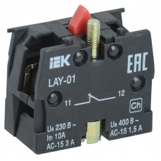 Блок контактный 1р для LAY5 IEK BDK11