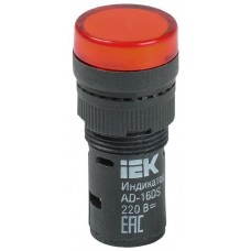 Арматура светосигнальная AD-16DS 230В красн. IEK BLS10-ADDS-230-K04-16