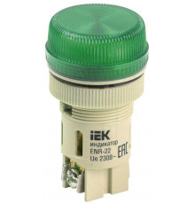 Лампа светосигнальная ENR-22 d22мм 240В AC зел. цилиндр неон IEK BLS40-ENR-K06
