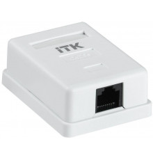 Розетка компьютерная 1-м ОП RJ45 кат.5E UTP бел. ITK CS2-1C5EU-12
