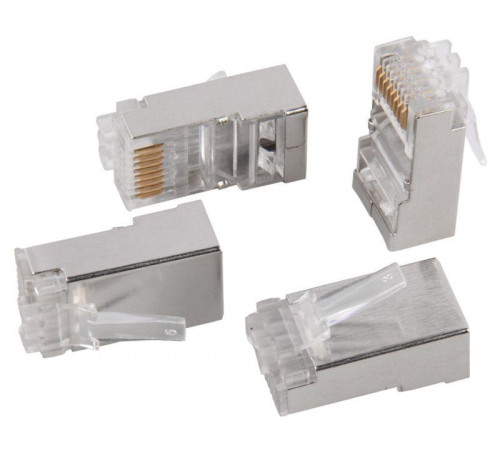 Качественный разъем rj45 8p8c кат.5e ftp ITK CS3-1C5EF для надежного подключения сети и высокой скорости передачи данных
