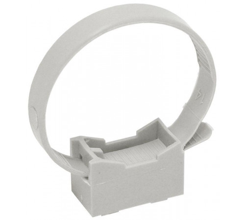 Держатель хомутный для труб со стяжкой CFF1 d16-32 серый ELASTA IEK CTA10MP-CFF132-K41-100 надежное крепление для вашего проекта
