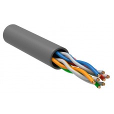 Кабель витая пара U/UTP кат.5e 4х2х24AWG solid PVC сер. 305м (м) ITK LC1-C5E04-111