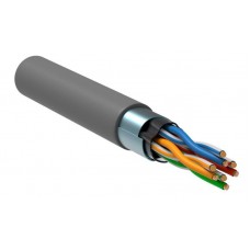 Кабель витая пара F/UTP кат.5e 4х2х24AWG solid PVC сер. 305м (м) ITK LC1-C5E04-311