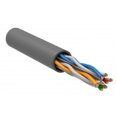 Кабель витая пара U/UTP кат.6 4х2х23AWG solid CU PVC сер. 305м (м) ITK LC1-C604-111