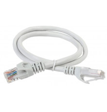 Патч-корд кат.5E UTP 3м сер. ITK PC01-C5EU-3M
