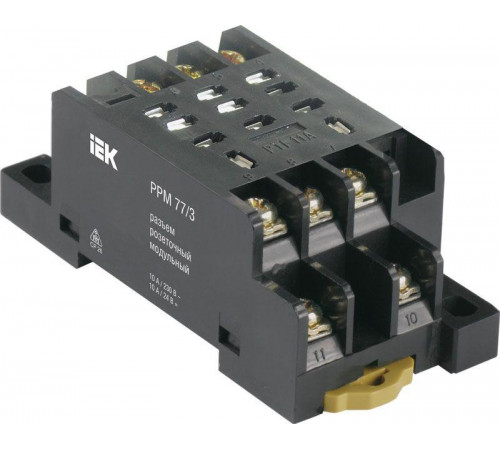 Разъем модульный РРМ77/3 для РЭК77/3 IEK RRP10D-RRM-3 - надежное решение для электрических соединений.
