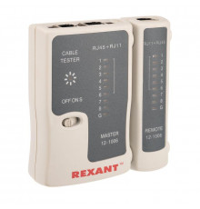 Тестер кабеля RJ45+RJ11 (HT-C004) (TL-468) Rexant 12-1006
