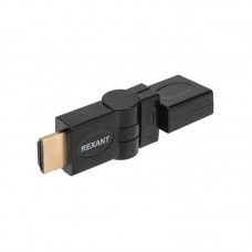 Переходник штекер HDMI - гнездо HDMI поворотный Rexant 17-6813