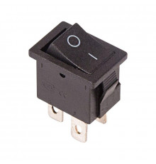 Выключатель клавишный 250В 6А (4с) ON-OFF черн. Mini (RWB-208; SC-768) Rexant 36-2146
