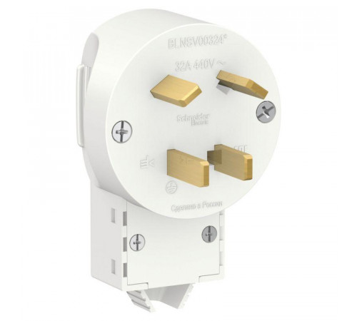 Силовая вилка СП Blanca 3P+E 32А 400В бел. SE BLNSV003241 - надежное решение для вашего электрооборудования.
