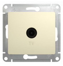 Розетка телевизионная проходная TV 1-м СП Glossa 4дБ механизм беж. SE GSL000292
